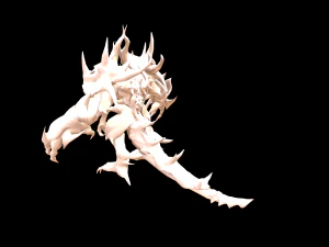 four hands monster 3D Model