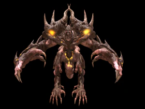 four hands monster 3D Model