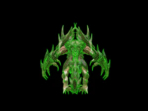 four hands monster 3D Model