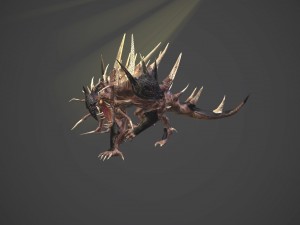 hellish dog 3D 모델