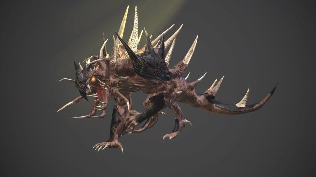 hellish dog 3D 모델 .c4d .max .obj .3ds .fbx .stl .blend