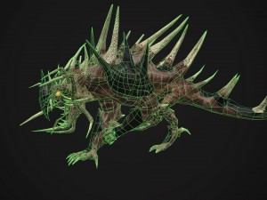 hellish dog 3D 모델