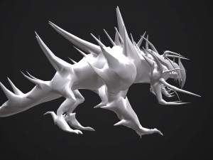 hellish dog 3D 모델