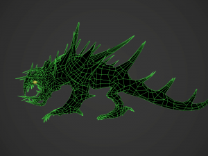 hellish dog 3D 모델