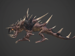 hellish dog 3D 모델
