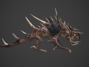hellish dog 3D 모델