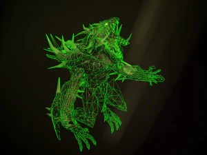 Drago demoniaco Modello 3D