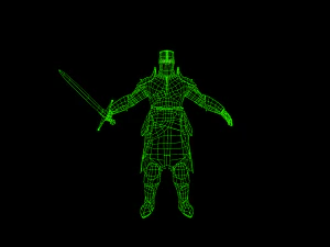 crusader knight 3D Model