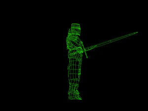 crusader knight 3D Model