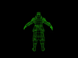 crusader knight 3D Model