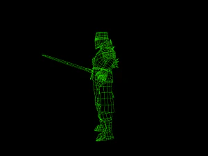 crusader knight 3D Model