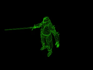 crusader knight 3D Model
