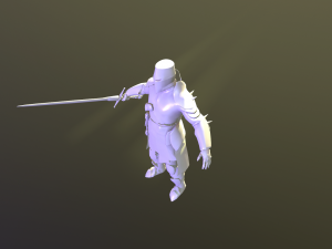 crusader knight Modèle 3D