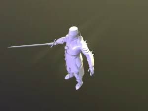 crusader knight 3D Model