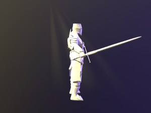 crusader knight Modèle 3D