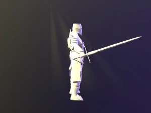 crusader knight 3D Model