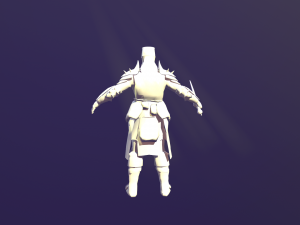 crusader knight Modèle 3D