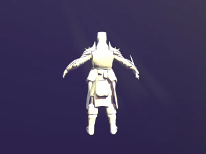 crusader knight 3D Model