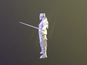 crusader knight 3D Model