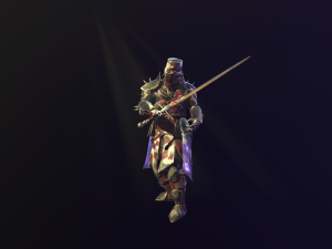 crusader knight Modèle 3D