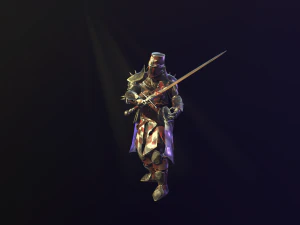 crusader knight 3D Model