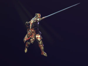crusader knight 3D Model