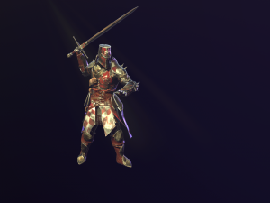 crusader knight Modèle 3D