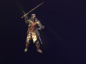 crusader knight 3D Model
