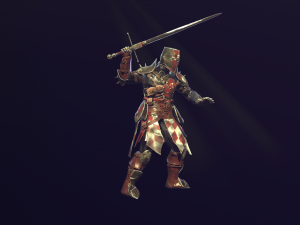 crusader knight Modèle 3D