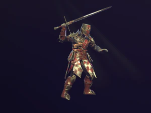 crusader knight 3D Model
