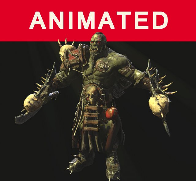 ork berserker Modelo 3D .c4d .max .obj .3ds .fbx .stl .blend 