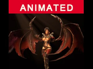 ragazza vampira Modello 3D