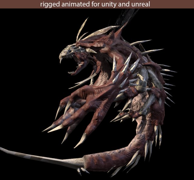 flying carnivorous beetle 3D Model .c4d .max .obj .3ds .fbx .stl .blend 