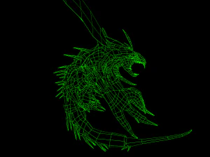 flying carnivorous beetle 3D Model