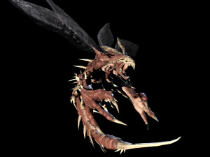flying carnivorous beetle 3D Model