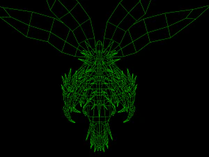 flying carnivorous beetle 3D Model