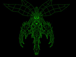 flying carnivorous beetle 3D Model