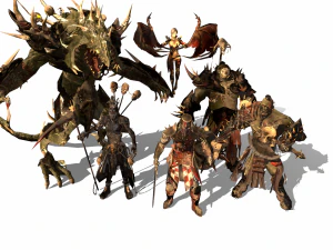 packing fantastic creatures 3D Model
