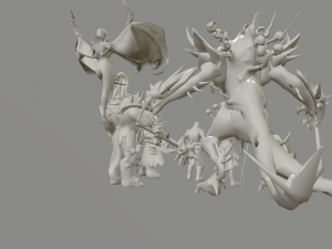packing fantastic creatures 3D Модель