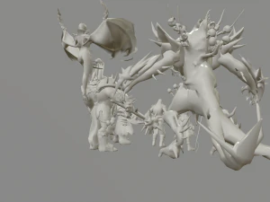 packing fantastic creatures 3D Model