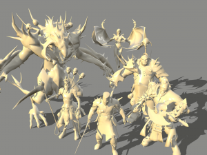 packing fantastic creatures 3D Модель