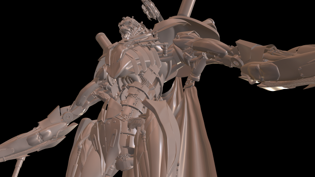 dart necron high poly zbrush model 3D Model .c4d .max .obj .3ds .fbx .stl .blend 