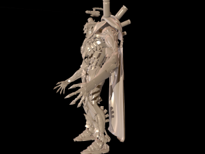 dart necron high poly zbrush model 3D Model
