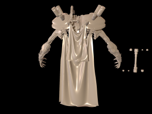 dart necron high poly zbrush model 3D Model