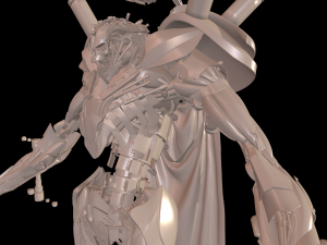 dart necron high poly zbrush model 3D Model