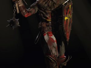 crociato con una mazza Modello 3D