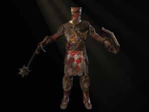 crusader with a club 3D 模型