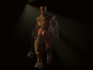 crusader with a club 3D 模型