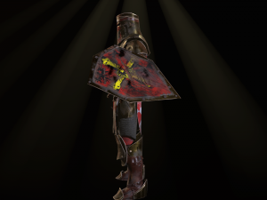 crusader with a club 3D 模型