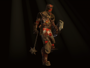 crusader with a club 3D 模型